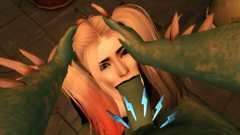 3d 3d_(artwork) batman:_arkham_city batman_(series) blonde_female blonde_hair blowjob completely_naked completely_nude dc dc_comics deep_blowjob devious_desires deviousdesires female harley_quinn head_grab head_tilt killer_croc male monster monster_cock nude nude_male oral oral_penetration oral_sex penis the_sims the_sims_4 throat_fuck twintails video_game_character video_games villain518 waylon_jones