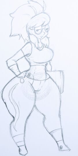 big_breasts breasts female huge_breasts nerd tagme thick_thighs venomlad64 wide_hips