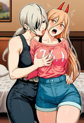 2girls 4k ai_generated between_legs between_thighs big_ass big_breasts big_butt blush blushing_female blushing_profusely breasts_to_breasts breasts_touching breath bubble_ass bubble_butt chainsaw_man cleavage cunnilingus deep_cleavage dripping eating_pussy female female_only finger_fuck fingering fingering_partner fingering_pussy from_behind_position hand_between_legs hand_on_another's_ass hand_on_thigh huge_ass huge_breasts image_set kissing large_breasts licking licking_pussy massive_breasts moan moaning moaning_in_pleasure narrow_waist nude nude_female open_mouth posing power_(chainsaw_man) pussy pussy_fingering pussy_juice pussy_juice_drip quanxi_(chainsaw_man) request requested saliva saliva_drip saliva_trail self_upload submissive submissive_female sweatdrop sweating sweaty sweaty_body sweaty_breasts sweaty_butt thick_nipples thick_thighs tongue tongue_kiss tongue_to_tongue tongues_touching uncensored uncensored_breasts uncensored_nipples uncensored_pussy uncensored_vagina wide_hips yeetyboi5000 yuri