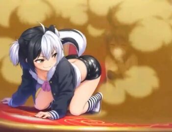 2girls ai ai_generated all_fours alternate_version_at_source angry_eyes anime_style arched_back bending_over black_and_white_hair black_hair black_shoes blush blushing_female brown_fart brown_gas bunny_costume bunny_ears bunny_girl bunnysuit closed_eyes coughing coughing_farts covering_mouth cuffs_(clothing) deadly_fart fart fart_cloud fart_everywhere fart_fetish fart_torture farting farting_in_face farting_on_another farting_on_face female female_focus female_only gas gassy gassy_ass gassy_female grinning grinning_at_partner high_socks jacket kemonomimi latex_shorts leggings light-skinned_female light_skin long_hair low_quality on_floor poison_gas rubber_shorts sadism sadistic sadistic_girl sadistic_smile short_hair short_video shorter_than_10_seconds sitting skunk skunk_ears skunk_girl skunk_spray skunk_stripe skunk_tail small_breasts small_female smell smelly smelly_ass smug smug_face smug_grin sound sound_edit stink stink_fumes stinky stinky_ass stinky_fart suffering suffocating suffocation tagme toxic_gas twitter twitter_link video wagging wagging_tail white_hair yellow_eyes