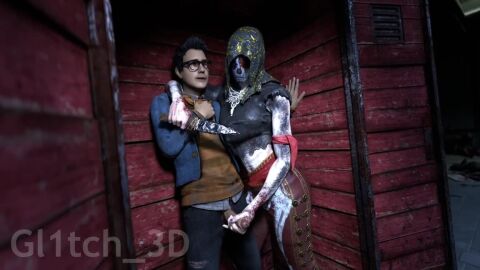 1female 1male dead_by_daylight female femdom gl1tch_3d handjob julie_(dead_by_daylight) julie_kostenko tagme the_legion video