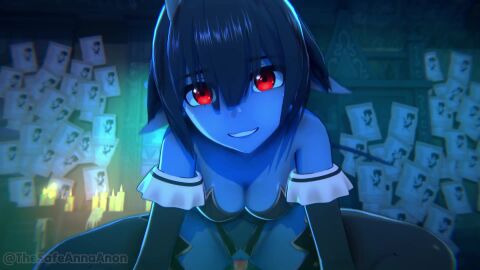1boy 1girls 3d 3d_animation animated anna_anon bare_shoulders big_breasts blue_body blue_skin bouncing_breasts breasts cowgirl_position demon demon_girl demon_horns demon_tail female female_on_top female_penetrated large_breasts longer_than_30_seconds looking_at_viewer loop looping_animation male male_pov moaning moaning_in_pleasure musi_cassie opaluva original original_character penetration penis pov pussy red_eyes riding riding_penis sex shorter_than_one_minute smile sound succubus succubus_horns succubus_tail tagme vaginal_penetration vaginal_sex video