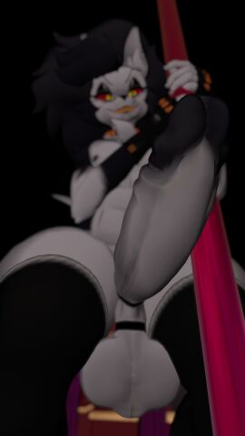 3d 3d_model anthro anthro_male balls ballsack big_penis black_fur close-up close_up cock cock_out cryptiacurves dick erect_penis erection evil_grin evil_smile furry furry_male genderbent hard_cock hard_on hard_penis helluva_boss holding_object holding_pole large_penis long_penis loona_(cryptiacurves) loona_(helluva_boss) male male_anthro male_focus male_only male_stripper penis pole red_sclera rule_63 sharp_teeth solo solo_anthro solo_focus solo_male toothy_grin vr vr_media vrc vrchat vrchat_media vrchat_model white_fur wolf_boy yellow_teeth