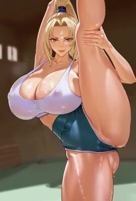 ai_generated female foot_fetish huge_breasts indoors marshalperv naruto naruto_(series) pervmarshal shiny_skin solo_female tagme thick_thighs tsunade video wide_hips yoga