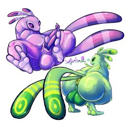 2_toes alpha_channel animal_genitalia anus ass autofootjob balls big_anus big_ass big_butt big_penis digital_media_(artwork) duo erection feathers feet feral feral_only foot_fetish foot_play footjob genitals green_body green_eyes hi_res looking_back male markings masturbation multi_tail multicolored_body multicolored_tail penile penile_masturbation penis practice puckered_anus purple_body purple_eyes rain_world sex shaded sheath signature simple_background slugcat striped_markings stripes sulfur_snail_(artist) tail tail_markings thick_thighs toes transparent_background unusual_anatomy unusual_genitalia unusual_penis vein veiny_balls videocult yeek yeek_(rain_world)