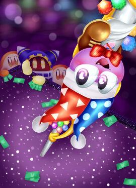 dick kirby_(series) magolor male marx marx_(kirby) penis stripper waddle_dee