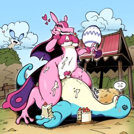 animal_humanoid belly big_belly bodily_fluids breasts breeding cake camel_toe cameltoe chest_tuft chillet death dessert dripping duo female female_focus feral food fur genital_fluids genitals group hi_res humanoid lizard lizard_humanoid lovander male male/female messy messy_fur messy_sex nude nude_female pal_(species) palworld pink_body pink_fur pocketpair pubes pussy pussy_juice_drip pussy_juice_string relaxaurus reptile reptile_humanoid scalie scalie_humanoid sex sitting sitting_on_another squidking thick_thighs trio tuft vaginal_fluids wide_hips