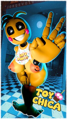 1girls 3d 3d_(artwork) 4k bib blender breasts female five_nights_at_freddy's five_nights_at_freddy's_2 fnaf jordevoir naked solo tagme toy_chica_(fnaf) toy_chica_(love_taste)