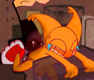 2boys 2d anal_sex e8c33u gay interspecies male mark_(plinko_and_mark) plinko_(plinko_and_mark) plinko_and_mark tears