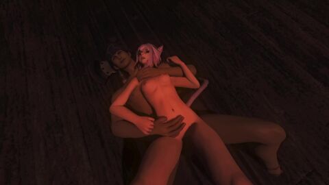 1boy 1boys 1girls animated black_hair breasts captured cat_ears cat_tail catgirl defeat female final_fantasy_xiv glasses gpose_(ffxiv) male male_pov miqo'te no_sound pink_hair pirate pussy sex small_breasts tagme vaginal_penetration vaginal_sex video