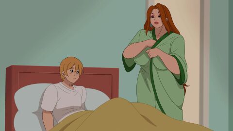 animated bbw big_areola big_ass big_breasts big_nipples breasts brown_hair cheating debra_(discreenvision) discreenvision earrings female game_cg hairy huge_breasts inusen long_hair milf nipples_visible_through_clothing nude ring the_secret_of_the_house