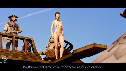 1girls 3d absurd_res ashamed blender boushh_(outfit) breasts defeated defeated_heroine enf exposed_breasts exposed_pussy female gamorrean hi_res humiliated humiliation nipples nude nude_female only_one_naked public public_exposure public_nudity pussy realistic rey reynydays shaved_pussy star_wars