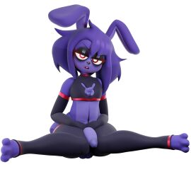 1:1 3d_(artwork) absurd_res alpha_channel anthro armwear big_penis bonnie_(fnaf) buckteeth chest_tuft clothing crop_top digital_media_(artwork) elbow_gloves erection femboy five_nights_at_freddy's genitals gloves handwear hi_res humanoid_genitalia humanoid_penis jordevoir_(artist) lagomorph legwear leporid male mammal open_mouth penis rabbit red_eyes scottgames shirt sitting solo teeth thick_thighs thigh_highs topwear tuft wide_hips