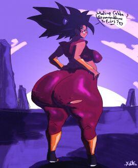 1girls animated ass ass_bigger_than_head ass_bigger_than_torso ass_shake big_ass black_hair breasts clothing crop_top dragon_ball dragon_ball_super fat_ass female female_only female_saiyan fusion gluteal_fold huge_ass jiggle jiggling_ass kefla large_ass looking_at_viewer looking_back massive_ass pants saiyan shaking_ass sound thick_ass thick_thighs thunder_thighs video wide_hips wobbling_ass ydknsfw