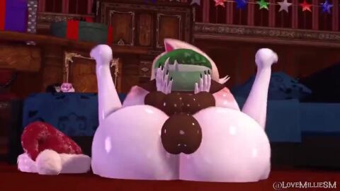 1boy 1boy1girl 1girls 2025 3d 3d_animation anal anthro ass bed bedroom big_ass big_breasts big_butt breasts brown_body brown_skin charlie_morningstar_(hazbin_hotel) christmas_decorations christmas_gift christmas_hat christmas_outfit completely_naked_female completely_naked_male cum cum_in_pussy female green_hair hazbin_hotel huge_balls huge_breasts huge_cock kissing larger_female lovemilliesm male male_on_female naked naked_female naked_male nude nude_female opennsfwsp pussy shorter_than_3_minutes size_difference smaller_male sound splatoon tagme twitter_username vagina vaginal_penetration video white_body white_skin