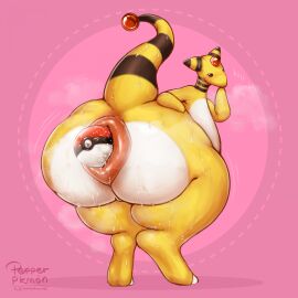 1girls 2024 absurd_res ampharos anal anal_sex anthro anus ass big_anus big_ass big_butt blush bodily_fluids breasts digital_drawing_(artwork) digital_media_(artwork) digitigrade female female_only hand_on_ass hand_on_butt hi_res huge_anus huge_ass huge_butt hyper hyper_anus hyper_ass hyper_butt looking_at_viewer musk musk_clouds naked nintendo nude penetration pepperpkmon88 poke_ball poke_ball_sex_toy pokeball pokemon pokemon_(species) pokémon_(species) puffy_anus raised_tail sex_toy simple_background solo sweat sweatdrop sweating_profusely tail thick_thighs watermark