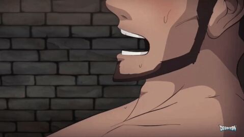 1boy 1girls 2d 2d_animation adam's_apple animated animated_gif animated_image beard big_breasts big_penis blush blushing blushing_male breasts dark-skinned_female dark_skin demon demon_girl derpixon fandeltales female gasp gif herzha herzha_(seductress_form) human human_male interracial light-skinned_male light_skin male male/female nude nude_female nude_male nude_male_nude_female panting penis prince_amont_iv shapeshifter shushing succubus tagme unseen_eyes