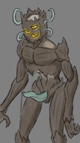 1boy 2024 3_eyes anthro anthro_focus anthro_only anthro_solo digital_drawing_(artwork) digital_media_(artwork) magicwaterz male male_anthro male_focus male_only minecraft monster multi_eye penile penis penis_out presenting_penis solo solo_anthro solo_focus solo_in_panel solo_male the_creaking_(minecraft) unusual_anatomy unusual_genitalia unusual_penis