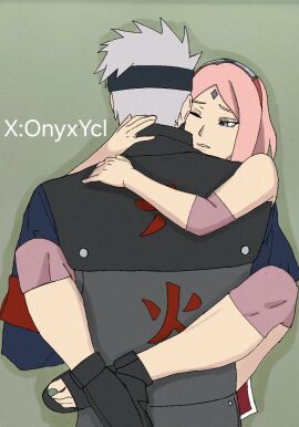 1boy 1girls female hatake_kakashi kakashi_hatake male naruto naruto_(series) sakura_haruno tagme
