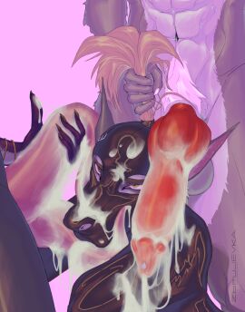 2_penises abs absurd_res animal_genitalia animal_penis anthro athletic balls bodily_fluids bracelet bukkake canid canine canine_genitalia canine_penis canis clothing cum cum_in_mouth cum_inside cum_leaking_out cum_on_body cum_on_face cum_on_hand cum_on_knot cum_on_penis cum_string dark_body dark_skin diphallia diphallism erection excessive_cum excessive_genital_fluids fish futanari gag genital_fluids genital_piercing genitals green_eyes group hair hi_res holding_penis hybrid intersex intersex/male jewelry knot latex latex_clothing latex_mask leaking_cum looking_at_another male male/male mammal marine markings mask messy multi_genitalia multi_penis muscular muscular_male nude oozing_cum penis penis_on_face penis_on_head penis_piercing piercing pull_hair shark simple_background soraya_dax spots spotted_body trio wolf xan_(nailhead) zbrujevka