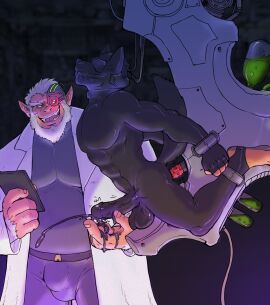 5_fingers anal anal_sex andross anthro ape balls bodily_fluids bottomwear bound brainwashing canid canine clothed clothing coat cum cum_while_penetrated cumshot digital_media_(artwork) dildo dildo_in_ass dildo_insertion dripping drone dronification drooling duo ejaculation electronics erection eyewear feet fingers fox fox_mccloud fucking_machine fur genital_fluids genitals hair hands_tied haplorhine hi_res holding_object holding_tablet humanoid_genitalia humanoid_penis hyenaface hypnosis labcoat latex latex_clothing latex_skinsuit machine male male/male male_penetrated mammal mind_control monkey nintendo nude object_in_ass open_mouth pants pecs penetration penis primate saliva saliva_drip sex sex_toy sex_toy_in_ass sex_toy_insertion skinsuit smile star_fox tail teeth tight_clothing topwear vein veiny_penis