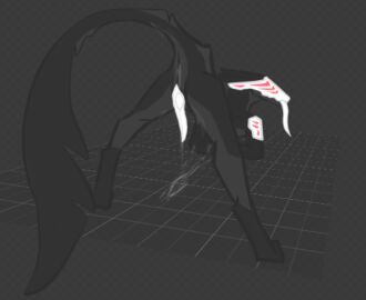 animal_genitalia anthro ass ass_up azrann_(azrann_vortex) azrann_vortex big_tail biped bodily_fluids clodespin_(species) cum cybernetics digital_drawing_(artwork) digital_media_(artwork) digitigrade eyeless fluffy fur genital_fluids genital_slit genitals grey_body grey_fur jack-o'_pose looking_at_viewer machine male nude penis pose presenting simple_background slim solo tail tapering_penis tongue tongue_out white_penis