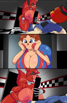 1boy 2girls animal_humanoid animatronic anthro ass balloon_babe_(fnia) balloon_boy_(fnaf) big_ass big_breasts big_thighs breasts bust busty canine chest curvaceous curvy curvy_figure digital_media_(artwork) female female_fox five_nights_at_freddy's five_nights_at_freddy's_2 fox fox_girl fox_humanoid foxy_(fnaf) furry furry_female genderswap_(mtf) gynoid hips hourglass_figure huge_ass huge_breasts huge_thighs large_ass large_breasts large_thighs legs male male/female mature mature_female night_guard_(fnaf) nightguard rule_63 scottgames slim_waist thegeckodemon thegeckoninja thick thick_hips thick_legs thick_thighs thighs two-tone_body voluptuous waist wide_hips wide_thighs withered_foxy
