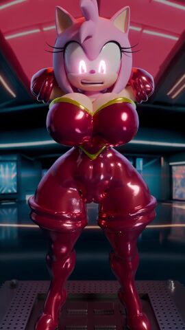 3d amy_rose animated brainwashed female hedgehog hedgehog_girl horny in_heat latex latex_suit meat_corps meatcorp mobian_(species) mobian_hedgehog pink_fur sonic_(series) sonic_the_hedgehog_(series) squatting tagme video