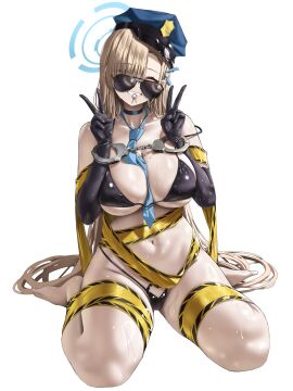 1girls asuna_(blue_archive) bikini blonde_hair blue_archive blue_eyes breasts female hair_over_one_eye hips huge_breasts kuse_(0201) light-skinned_female light_skin long_hair thick_thighs thighs wide_hips