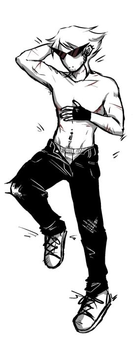 1boy blonde-haired_male blonde_hair body_pillow body_pillow_design clothed dakimakura dakimakura_design dirk_strider flushed_a_frog flushedafrog glasses homestuck jeans male male_focus mastectomy_scar monochrome partially_clothed partially_clothed_male ripped_jeans scars shades short-haired_male short_hair solo_male spiky_hair sunglasses torn_jeans underwear
