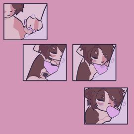 1:1 2024 anthro blush brown_body brown_fur brown_hair calico_cat callie_(vinqou) canid canine domestic_cat duo eyebrow_piercing facial_piercing felid feline felis fellatio fox fur genitals grey_body hair male mammal oral orange_body penile penis piercing platinum_fox red_fox reina_(vinqou) sex trans_man trans_woman transfem transmasc true_fox vinqock white_body white_fur