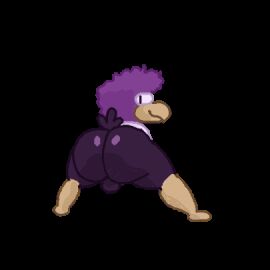 1:1 animated anthro ass avian balls beak big_ass big_butt bird colored digital_media_(artwork) furry furry_only genitals hair huge_ass huge_butt looking_back low_res male male_only no_sound shaded short_playtime solo solo_male tail thick_thighs twerking virgo_(virgobiologist) virgobiologist