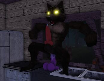 3d anthro balls brown brown_fur brown_hair cuntboy dildo forest full-package_cuntboy furry furry_male herm hermaphrodite horsecock_dildo intersex intersex_penetrated kitchen male male_focus male_only maleherm multi_genitalia night penis penis_in_pussy pose precum pussy roblox roblox_avatar roblox_myth robloxian solo solo_focus vagina vaginal_penetration vaginal_sex werewolf yellow_eyes