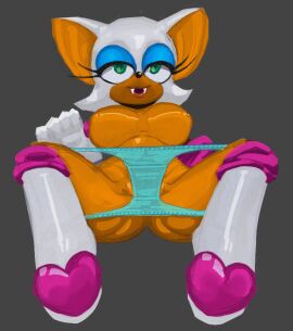 2024 anthro anthro_female anthro_only breasts brialzebubbie color convenient_censoring featureless_breasts female furry furry_female furry_only mobian_(species) panties rouge_the_bat sega sonic_(series) sonic_adventure_2 sonic_the_hedgehog_(series) sp4gh3tt1_(artist) spread_legs