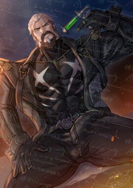 bara bodybuilder energy_camdy gay male male_only muscular muscular_male pompey solo solo_male yaoi zenless_zone_zero