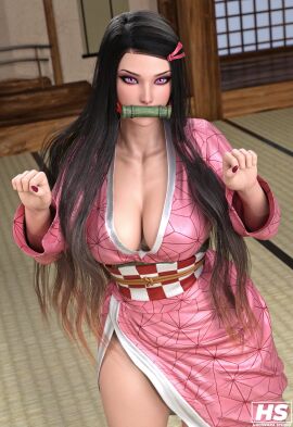 1girls 2024 3d artist_logo artist_signature ass big_ass big_breasts big_butt black_hair breasts cleavage clothed clothed_female clothing color colored curvaceous curvy curvy_female curvy_figure demon demon_girl demon_slayer female female_focus female_only full_color hagiwara_studio hair hips huge_ass huge_breasts huge_butt japanese japanese_female kamado_nezuko kemono kimetsu_no_yaiba large_ass large_breasts large_butt light-skinned_female light_skin long_hair looking_at_viewer manga multicolored_hair nail_polish nails nezuko_kamado orange_hair pink_eyes pink_nail_polish pink_nails seductive shounen_jump solo solo_female solo_focus thick_thighs thighs voluptuous voluptuous_female