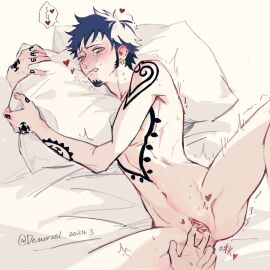 1cuntboy 1other ^^^ ambiguous_gender arm_tattoo bed blush chest_tattoo commentary_request crying crying_with_eyes_open cuntboy cuntboy_focus dated demorzel drooling ear_piercing earrings facial_hair finger_tattoo fingering full-face_blush genderswap genderswap_(mti) goatee hand_tattoo heart highres hugging_object intersex jewelry lying motion_lines multiple_earrings multiple_tattoos navel nipples on_side one_piece pectorals piercing pillow pillow_hug pussy pussy_juice rule_63 saliva short_hair shoulder_tattoo sideburns solo solo_focus speech_bubble spoken_heart spread_legs spread_pussy spreading_another's_pussy sweatdrop tattoo tears trafalgar_law trembling twitter_username uncensored white_background yellow_eyes