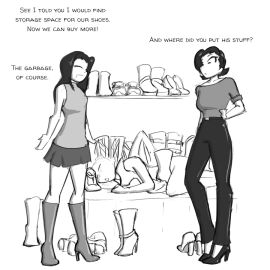 1boy 1girls 2023 2d 2girls black_and_white boot_fetish boot_worship boots caption celera_prime dominant_female dominatrix english english_text female femdom femdom_caption foot_fetish foot_worship footwear high_heels incest laying_down laying_on_back long_hair male malesub milf mimi_(celera_prime) monochrome mother_and_daughter mother_and_son older_female original original_character original_characters shoe_fetish shoe_worship shoes short_hair submissive_male sweater text