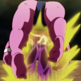 1female 1male alien alien_humanoid anime caulifla clothed contrast creepy dragon_ball_super episode_100 fat_male female female_lifting_male fighter fighteress fighting imminent_defeat large_man male male_ryona napapa outer_space pig_man pink_skin revenge safe_for_work saiyan_woman scary screencap tiny_female tournament_of_power trousers ugly_male wrestling_briefs yellow_aura