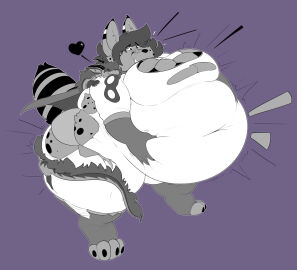 bbw big_breasts breasts female furry huge_breasts inflation overweight swatchfodder tagme thick_thighs wide_hips