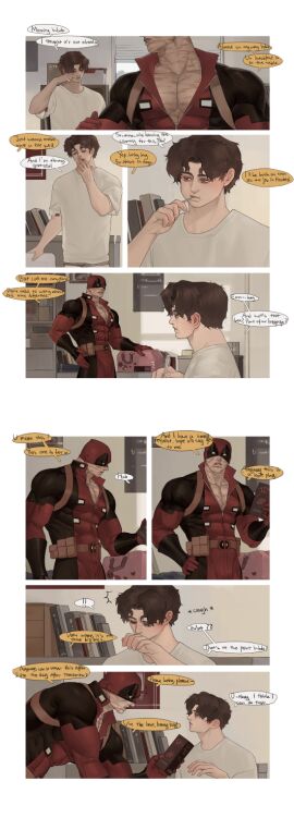 deadpool gay lkikai male male/male male_only marvel marvel_comics peter_parker spider-man spider-man_(series) wade_wilson