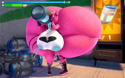 ass ass_expansion big_ass big_breasts big_butt breasts cindablimp cuddle_team_leader drinking female female_only fortnite gigantic_ass lactating lactation thick_ass thick_thighs thighs