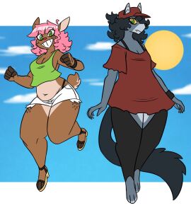 big_breasts breasts cleavage female furry huge_breasts nerdyreindeer tagme thick_thighs wide_hips