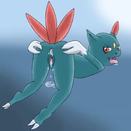 1:1 2024 after_anal after_sex anthro anus ass ass_up bodily_fluids claws colored cum cum_in_ass cum_in_pussy cum_inside cum_on_ground digital_drawing_(artwork) digital_media_(artwork) fangs female flat_chested fur gaping gaping_anus gaping_pussy generation_2_pokemon genital_fluids genitals greenade head_jewel looking_at_viewer looking_back nintendo open_mouth pokemon pokemon_(species) presenting presenting_anus presenting_hindquarters presenting_pussy pussy raised_tail red_eyes shaded simple_background sneasel solo spread_anus spread_ass spread_butt spread_pussy spreading tail teeth tongue tongue_out