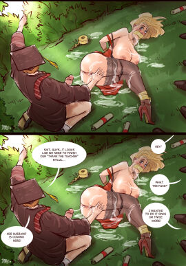 after_anal after_rape after_vaginal ass blonde-haired_female blonde_hair bondage breasts breasts_out clothed clothed_female clothed_male clothed_sex comic covered_in_cum cum cum_in_ass cum_inside cum_on_body cum_on_breasts dialogue disarten female finger_in_pussy gagged gangbang gangrape male married married_female netorare nipples ntr original penis pussy runny_makeup runny_mascara tape tape_gag teacher text tied tied_feet tied_hands tied_up vaginal vaginal_insertion vaginal_penetration vaginal_sex