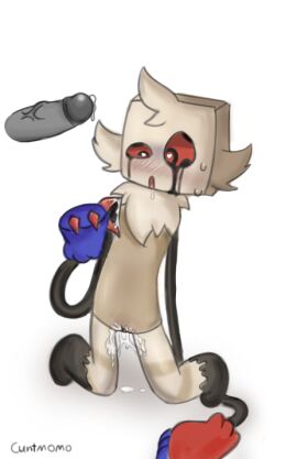 1boy 1cuntboy cum cum_in_pussy cuntboy cuntmomo dandy's_world goob_(dandy's_world) heart-shaped_pupils intersex male on_knees precum pussy saliva_drip self_upload solo_male twisted_goob_(dandy's_world)