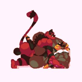 1:1 anal anal_orgasm anal_sex animated anthro ass balls big_muscles bodily_fluids cum cum_in_ass cum_inside cumming_while_penetrated cumming_while_penetrating digital_media_(artwork) ejaculation from_front_position gay gay_sex generation_7_pokemon generation_8_pokemon genital_fluids genitals hi_res huge_muscles humanoid_genitalia humanoid_penis incineroar legendary_pokemon loop lying male male/male mammal missionary_position morinetsu muscles muscular muscular_anthro muscular_male nintendo on_back orgasm penetration penile penis pixel_(artwork) pixel_animation pokemon pokemon_(species) sex short_playtime side_view simultaneous_orgasms urshifu