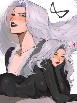 1girls 2025 alluring big_breasts black_cat_(marvel) black_lipstick bodysuit breasts color colored curvaceous curvaceous_body curvaceous_female curvaceous_figure curvaceous_hips curvy curvy_body curvy_female curvy_figure curvy_hips enticing felicia_hardy female gloves green_eyes jiwskart light-skinned_female light_skin long_gloves looking_at_viewer marvel marvel_comics mask pinup seducing seductive seductive_look shiny shiny_clothes skin_tight smile smiling smiling_at_viewer spider-man_(series) superheroine teasing teasing_viewer temptation tempting tempting_viewer thick thick_breasts thick_hips thick_lips thick_thighs tight_clothes tight_clothing unmasked voluptuous voluptuous_female white_background white_fur white_hair