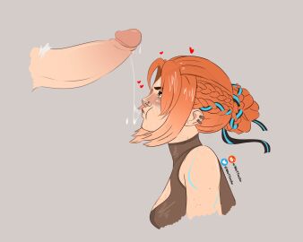 1boy 1girls after_sex blowjob blowjob_face female freja_(overwatch) freja_skov male mett_04 overwatch overwatch_2 reinhardt reinhardt_wilhelm sketch