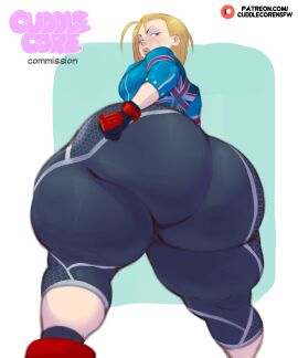 1girls ass big_ass big_butt blonde_hair bottom_heavy breasts cammy_white cammy_white_(street_fighter_6) capcom cuddlecore fat_ass fat_butt female gloves huge_ass jacket large_ass looking_back low-angle_view massive_ass massive_butt massive_thighs pants solo_female street_fighter street_fighter_6 thick thick_ass thick_thighs thunder_thighs tight_clothing tight_fit tight_pants union_jack voluptuous voluptuous_female wide_hips